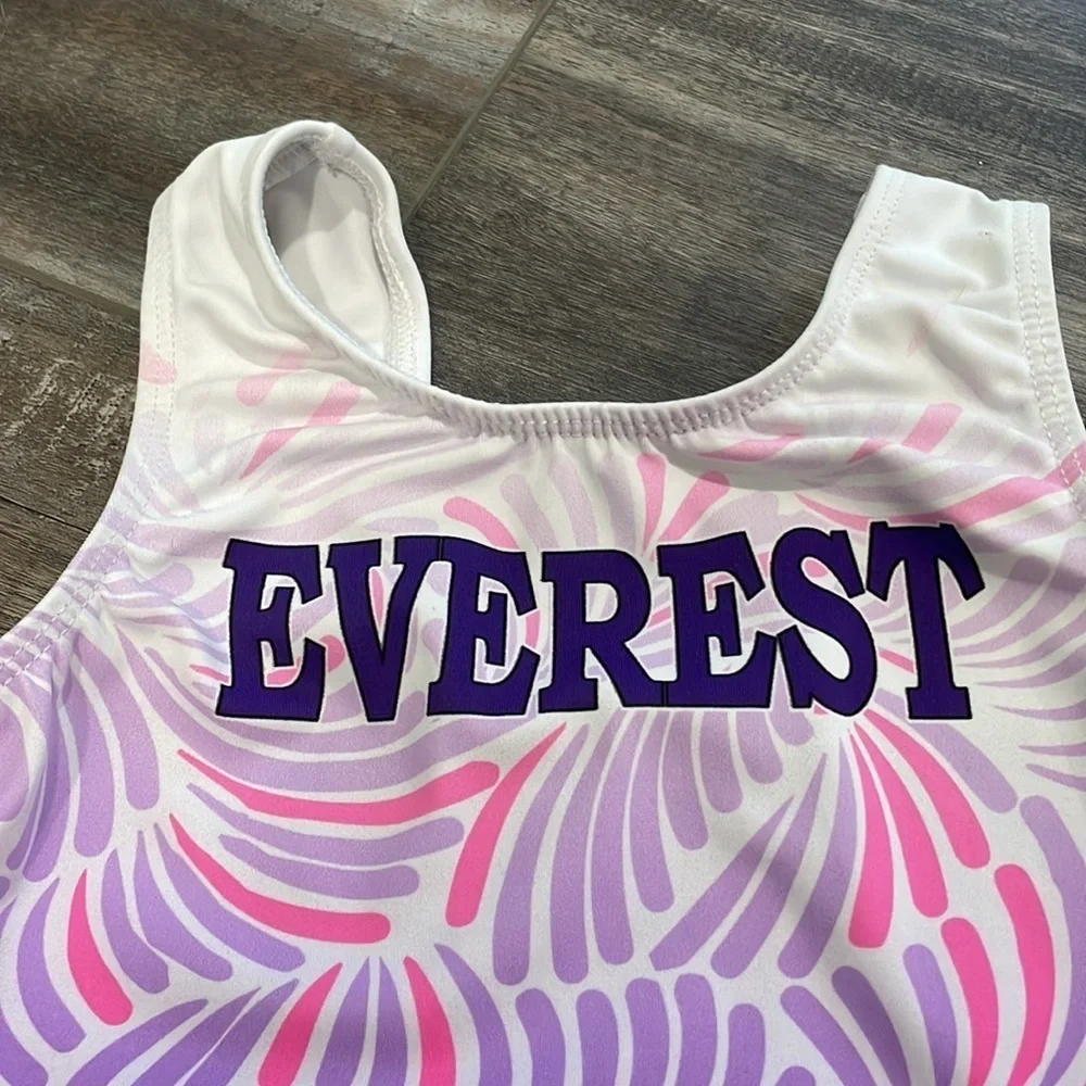 GK Everest Gymnastics pink and purple Leotard